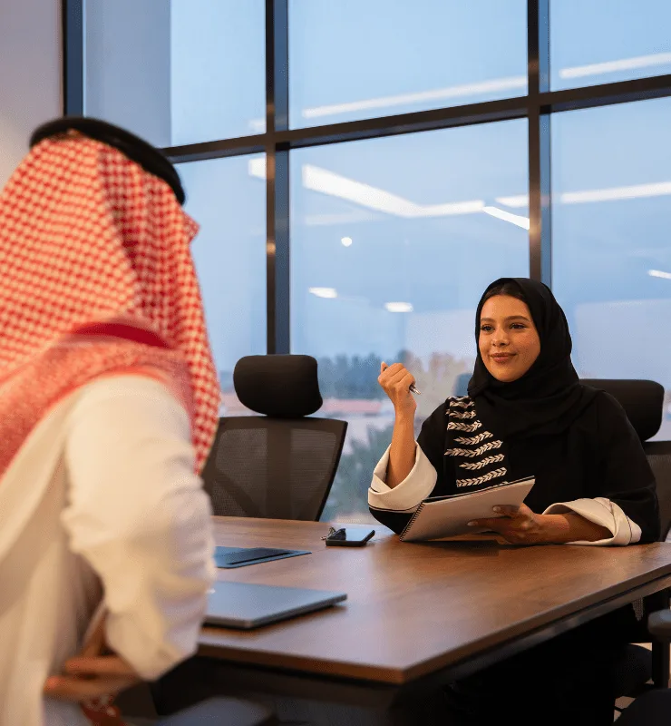اجتماع مهني لفريق قانوني سعودي